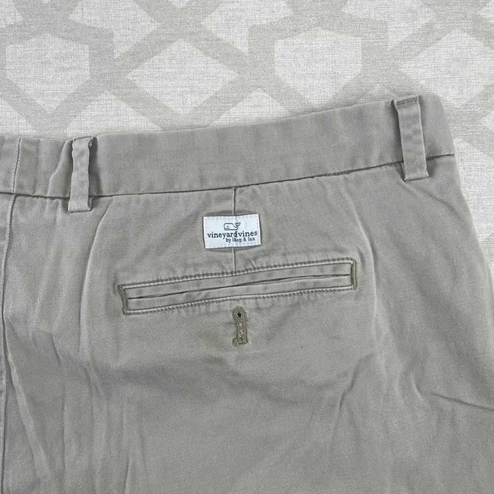 Vineyard‎ Vines Mens Breaker Shorts Khaki Tan Stretch Cotton Size 40